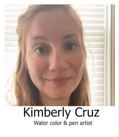 Kimberly Cruz water color & pen artist